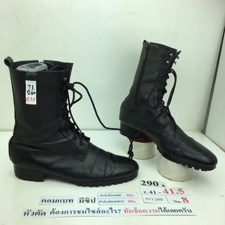 มีซิป รองเท้าคอมแบท รองเท้าจังเกิ้ล รองเท้าทหาร Combat boots with zippered sides.