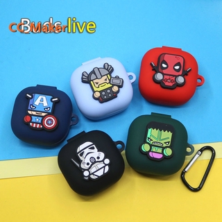 ( In Stock ) เคสซิลิโคนลายซุปเปอร์ฮีโร่สําหรับ Samsung Galaxy Buds Live