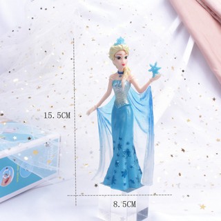 ตุ๊กตาการ์ตูน Frozen Elsa Snowman 3D สําหรับตกแต่งเค้กวันเกิด
