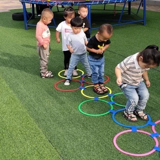 (พร้อมส่ง) ของเล่นเด็ก ของเล่นกีฬากระโดดลายสก๊อต ที่กระโดดเด็ก ห่วงกระโดด เขือกกระโดดออกกําลังกา
