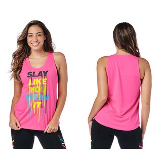 Zumba : Slay Like You Mean It Tank (เสื้อกล้ามออกกำลังกายซุมบ้า)