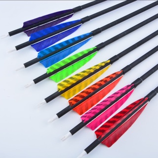 4 "500 ตุรกี Feather Hybrid Carbon Arrows, 7.8 มม. เส้นผ่านศูนย์กลางภายนอก 6.2 มม. เส้นผ่านศูนย์กลางภายใน Archery