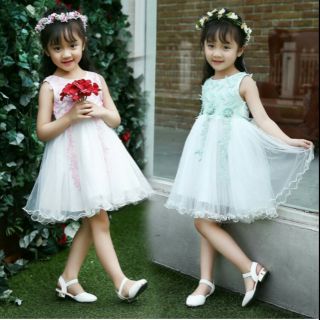 เดรสเด็กหญิงแต่งดอกไม้ มี 2 สี