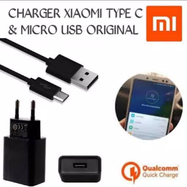 HP XIAOMI / REDMI / POCO Fast Charging Type C / Micro USB Charger 9V-2A