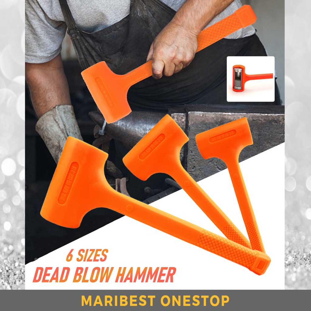DEAD BLOW HAMMER RUBBER MALLET SOFT FACE HAMMER ค้อนยางไม่ทําเครื่องหมาย ด้ามจับยางคุณภาพสูง