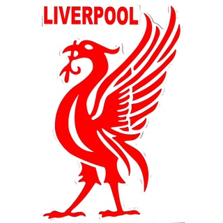 LIVERPOOL สีแดง(หันซ้าย)สติ๊กเกอร์ทีมฟุตบอลสโมสรโลก สติ๊กเกอร์รถกระบะ เนื้อPVC เคลือบเงา สติ๊กเกอร์คุณภาพสูง ติดรถ