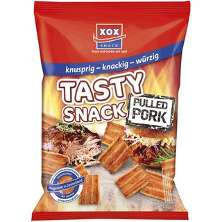 Xox Tasty Snack Pulled Pork 125 G  เอ็กซ์ท็อกซ์รสเด็ดหมูฉีก 125 ก