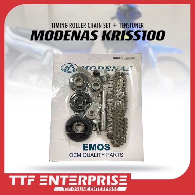 MODENAS KRISS100 TIMING ROLLER CHAIN SET + TENSIONER MODENAS GP