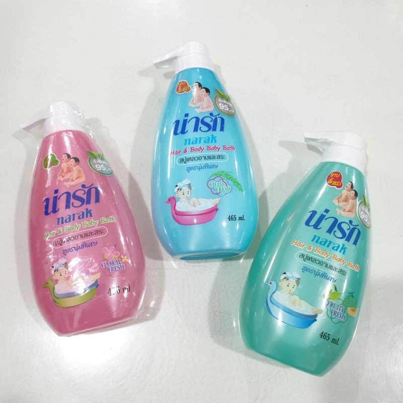 Narak สบู่เหลวอาบและสระ สูตรนุ่มพิเศษ 465ml