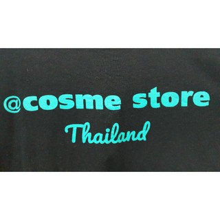 เสื้อยืดมือสอง SIZE M COSME STORE สีดำสถาพดีมาก