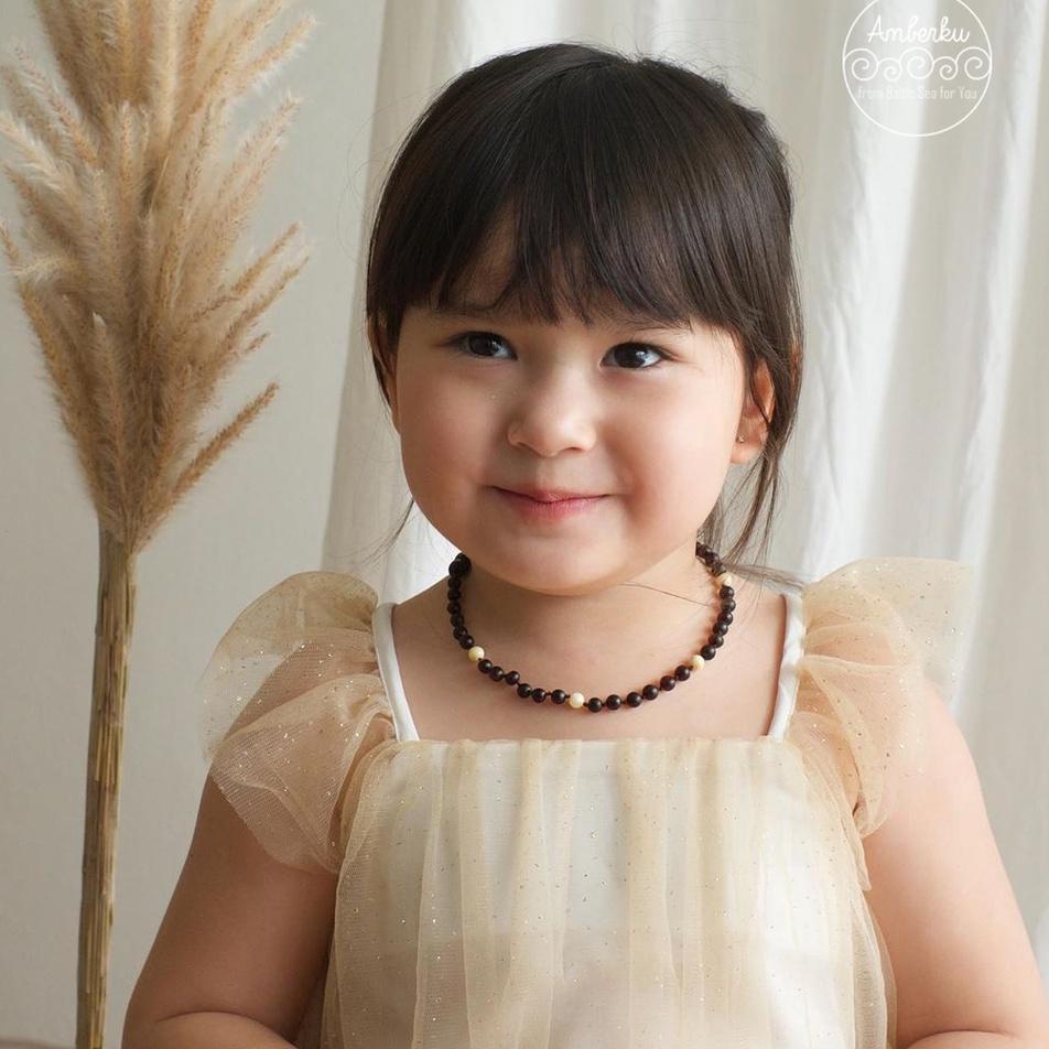 สินค้าตัวท็อป. Amberku BESTSELLER สร้อยคออําพันเด็กวัยหัดเดินเด็ก [K11C]