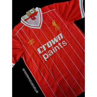 📣 เสื้อบอลย้อนยุคลิเวอ  Lv Crown Paints ปี 1982