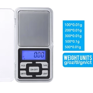 Kiprun mini Digital Scale, 0.01x500g Increment ดิจิตอลอิเล็กทรอนิกส์ mini แบบพกพาเครื่องชั่งน้ําหนักสําหรับเครื่องประดับในครัว