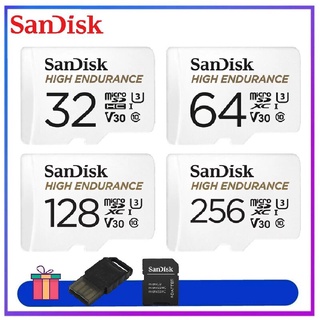 Ready stock !  High Endurance Video Monitoring MicroSD Card 128GB 64GB 32GB 256GB MicroSD Card SDHC/SDXC C10 100MB/s TF