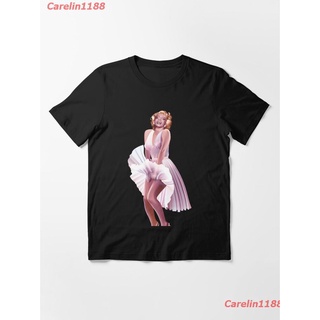 เสื้อยืดลำลอง2022 Marilyn Monroe Forever Essential T-Shirt ผู้หญิง ดพิมพ์ลาย เสื้อยืดผ้าฝ้าย คอกลม cotton แฟชั่น sale Un