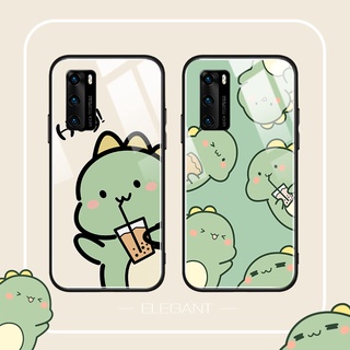 Dmy เคสกระจกนิรภัย ลายน่ารัก สําหรับ huawei P30 pro P20 lite mate 20 20X 10 pro 9 30 Y6P Y7A Y8P Y9 prime Y6 pro Y7 honor 10 8X