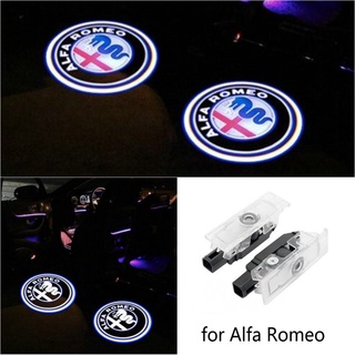 โปรเจคเตอร์ไฟต้อนรับ LED 159 ดวง สําหรับ Alfa Romeo 147 156 Giulietta Giulia Mito Stelvio Brera Spider 2 ชิ้น