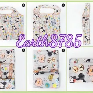 ถุงผ้าพับได้กระเป๋าผ้าพับได้ พร้อมส่ง