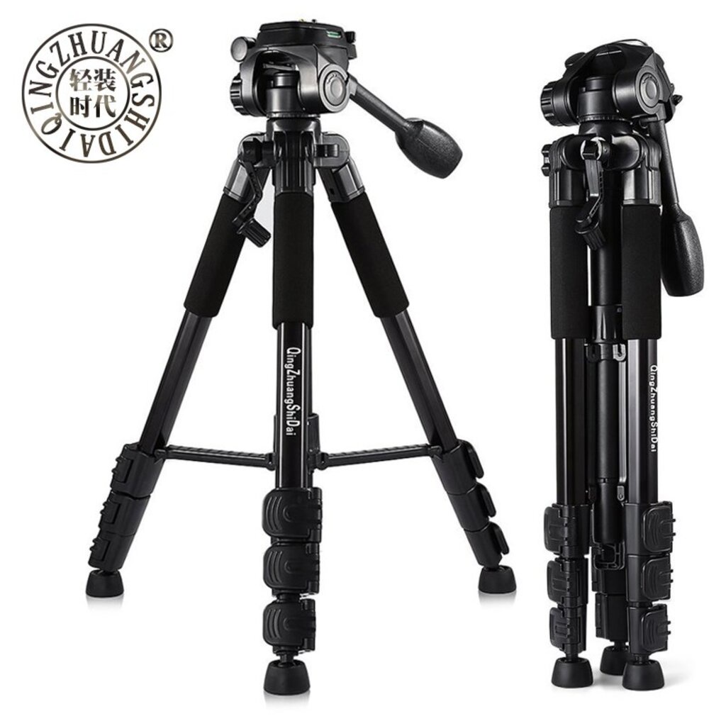ขาตั้งกล้องพร้อมหัวแพนวิดีโอ ยี่ห้อ QZSD รุ่น Q111 รับน้ำหนักสูงสุด 5 KG ราคาถูก