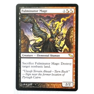 MTG Card Black Core Legacy Set - Creature - Elemental Shaman - Fulminator Mage 188/301 (Magic: The Gathering - Proxy)