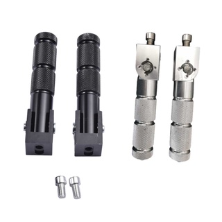 8MM Universal Folding Rear Passenger Footpegs Motorcycle Foot Rest Pegs Pedal Rearset Footrest Pad Set Motor Scooter Sec