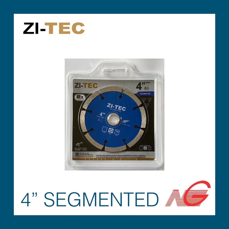 ใบตัดเพชร ZI-TEC 4" รุ่น SEGMENTED