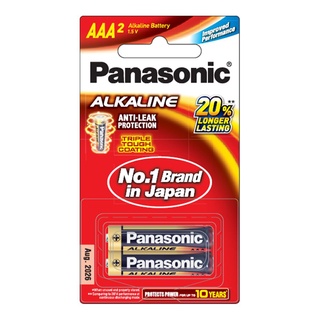 พานาโซนิค ถ่านอัลคาไลน์ AAA 2 ก้อน x 6 แพ็ค101360Panasonic Evolta Alkaline AAA 2 Bars (6 Packs) Panasonic Alkaline Batte