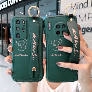 เคสโทรศัพท์มือถือ แบบนิ่ม ลายการ์ตูนน่ารัก มีสายรัดข้อมือ สําหรับ HUAWEI P40Pro HUAWEI Nova7 Mate30 P40