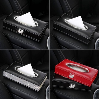 Car Tissue Box Car Paper Extraction Box Creative Hanging Sun Visor Car Seat Armrest Box Napkin/Tissue Holder Paper Extraction Box Auto department store supplies