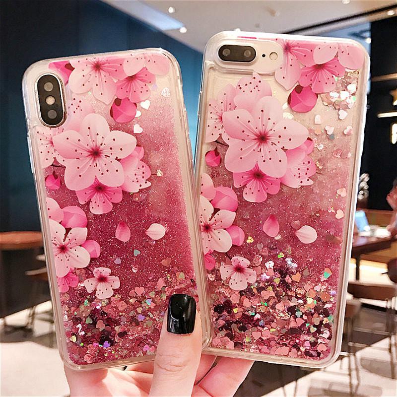 เคสลายดอกไม้ไดนามิกสําหรับ samsung galaxy s 8 samsung s 9 plus s 7 edge s 6 samsung note 8 note 9