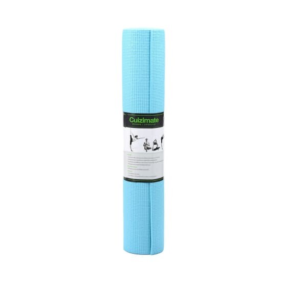 Yoga Mat CUIZIMATE : BASIC Blue Color Size 61 x 173 x 0.6 cm