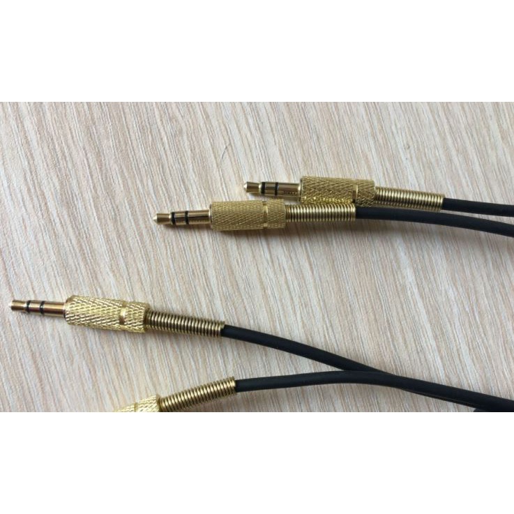 Marshall AUX Cable 3.5mm สาย AUX Marshall 3.5มม ข้อสปริงสีทอง มีสินค้าพร้อมส่งไวทุกวันจากไทย