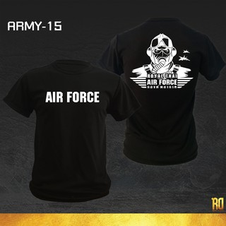 ARMY-15 เสื้อซับในทหารอากาศ คอกลมเเขนสั้น เสื้อทหารอากาศ เสื้อยืด AIR FORCE [ เก็บปลายทาง ]