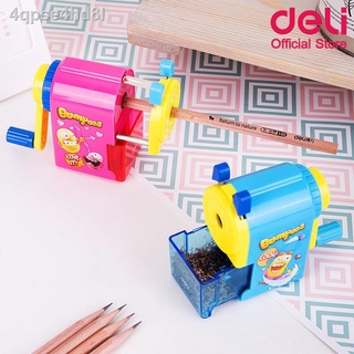 ☂Deli 0641 Rotary Pencil Sharpener Pink เครื่องเหลาดินสอ ลายการ์ตูน น่ารัก 2 สี เครื่องเหลาดินสอ เครื่องเขียน