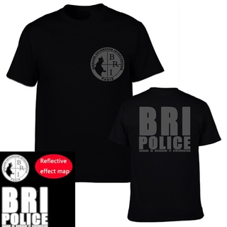 [COD]พร้อมส่ง เสื้อยืดแขนสั้น ผ้าฝ้าย พิมพ์ลาย France Special Elite Police Forces Unit GIGN Raid BRI หลากสี สําหรับผู้ชา