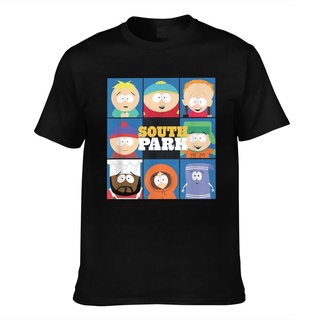 เสื้อยืดคอกลม แขนสั้น ผ้าฝ้ายแท้ พิมพ์ลาย South park แฟชั่นฤดูร้อน สําหรับผู้ชาย