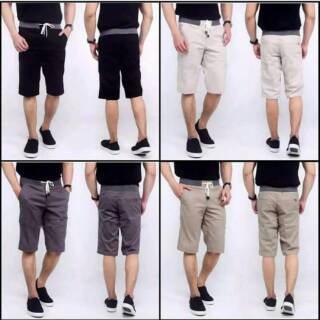 ใหม่ล่าสุด CHINOS กางเกงขาสั้น ราคาถูก สําหรับผู้ชาย