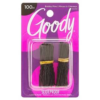 Goody กิ๊บดำติดผม 48259 Bobby Pins Black - สีดำ (100 ชิ้น)