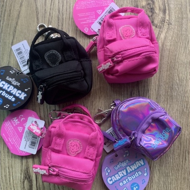 Smiggle earbuds หูฟัง พวงกุญแจเป้จิ๋ว