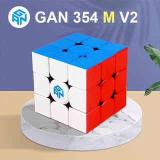 Gan 354 M V2 Gan 3x3 Speed Magic Cube Less Professional สติกเกอร์ GAN354M ของเล่นสําหรับเด็ก