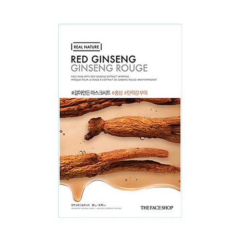 THE FACE SHOP REAL NATURE RED GINSENG FACE MASK