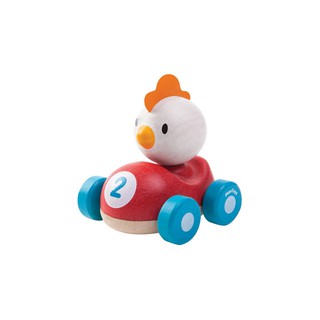 PlanToys 5679 Chicken Racer ของเล่นรถแข่งไก่ ของเล่นไม้ ของเล่นเสริมพัฒนาการ ของเล่นสำหรับเด็กอายุ 2 ขวบขึ้นไป