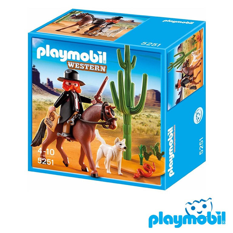 Playmobil 5251 Western Sheriff With Horse แอ็คชั่นฟิกเกอร์ เวสเทิน นายอำเภอ และม้า