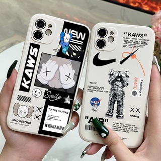 เคสโทรศัพท์ ขอบตรง กันกระแทก สําหรับ Huawei Y5 2018 Y7 Pro Y9 Prime 2019 Y5P Y6P Y7P Y6S [KAWSX-1]