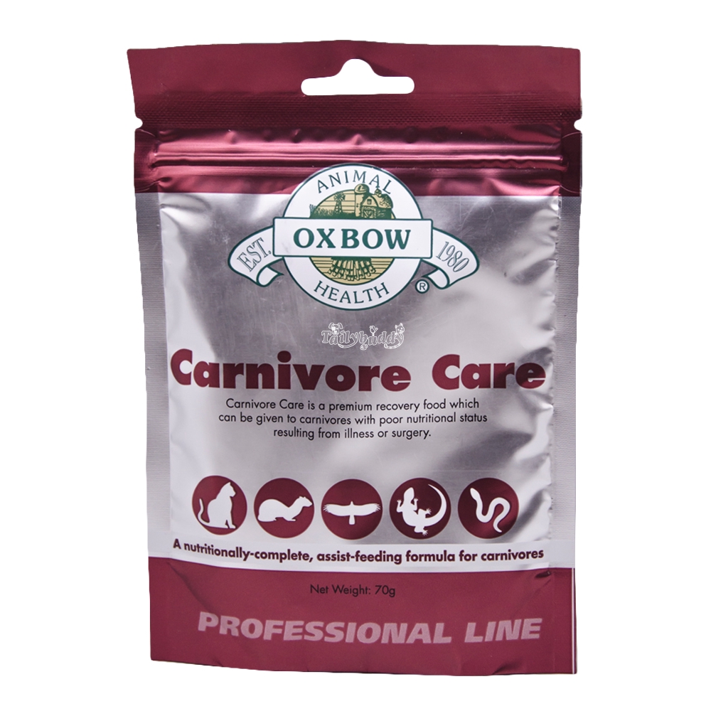 OXBOW Carnivore Care อาหารสัตว์ป่วย (สัตว์กินเนื้อ) สำหรับ แมว เฟอเรท นกเหยี่ยว กิ้งก่า งู (70g)