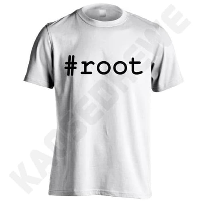 เสื้อยืด ROOT - KF02 - สีขาว SIZES S-XXL
