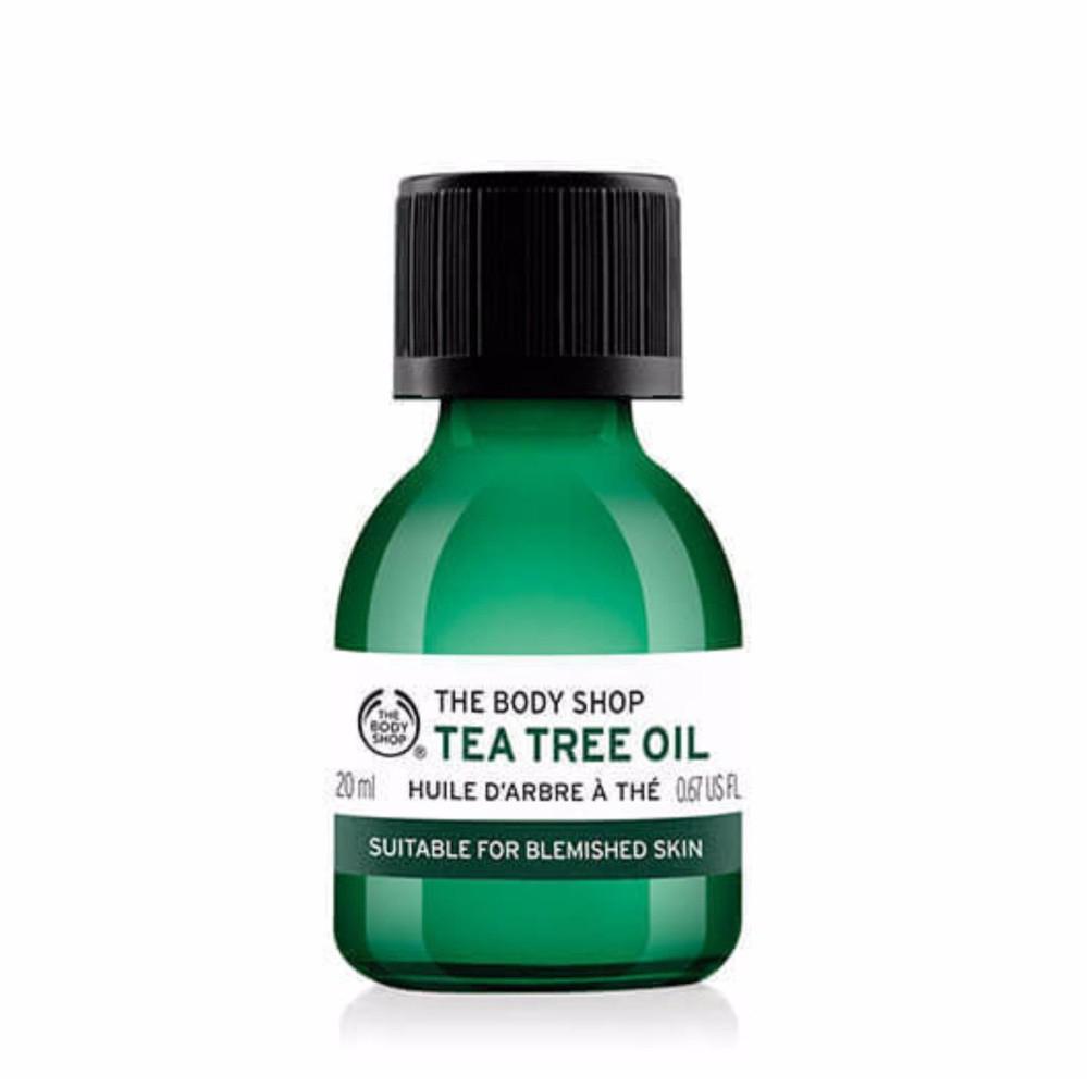 THE BODY SHOP Tea Tree Oil 20ml  เดอะ บอดี้ ช็อป ทีทรีออยล์สำหรับแต้มสิว