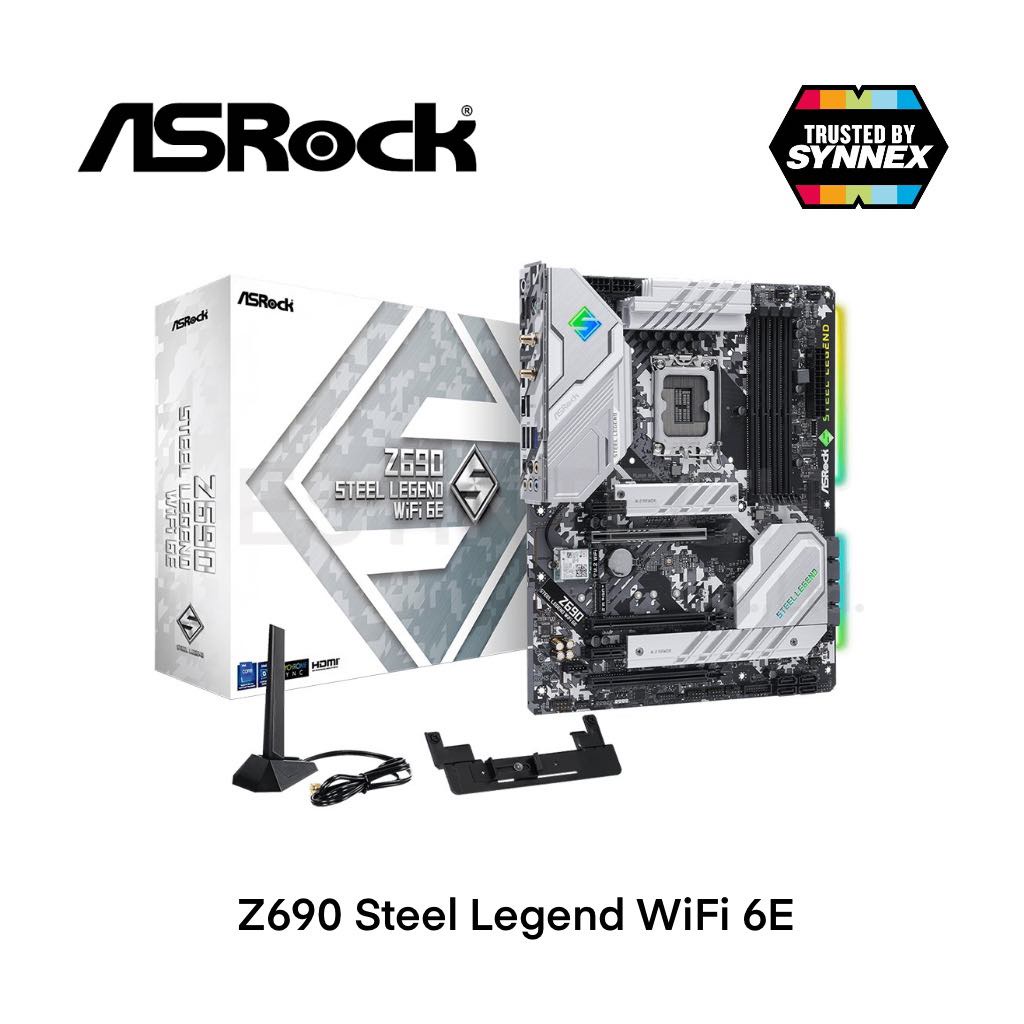 Mainboard(เมนบอร์ด) 1700 ASROCK Z690 STEEL LEGEND WIFI 6E ของใหม่ประกัน 3ปี