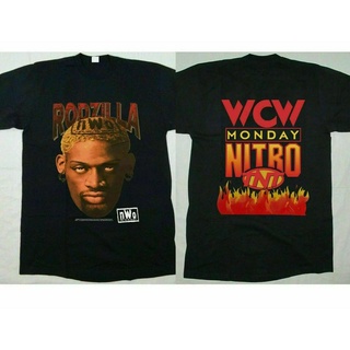 Gildan -   Vintage 90s Rodzilla T-shirt Dennis Rodman nWo WCW wwf wwe black Tee 1998 TNT KAvl