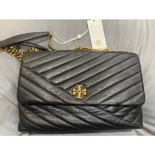 used!tory burch รุ่นkira chevron convertible sholder bag สภาพดีมาก 90% ใช้งานน้อย